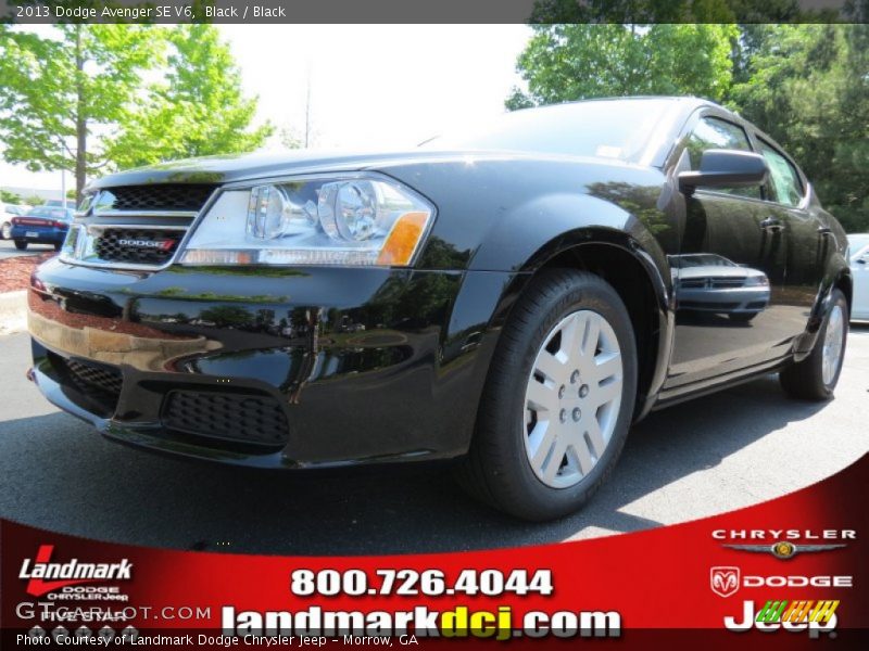 Black / Black 2013 Dodge Avenger SE V6