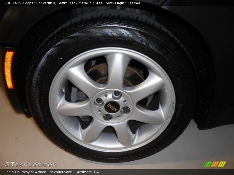 Astro Black Metallic / Malt Brown English Leather 2008 Mini Cooper Convertible