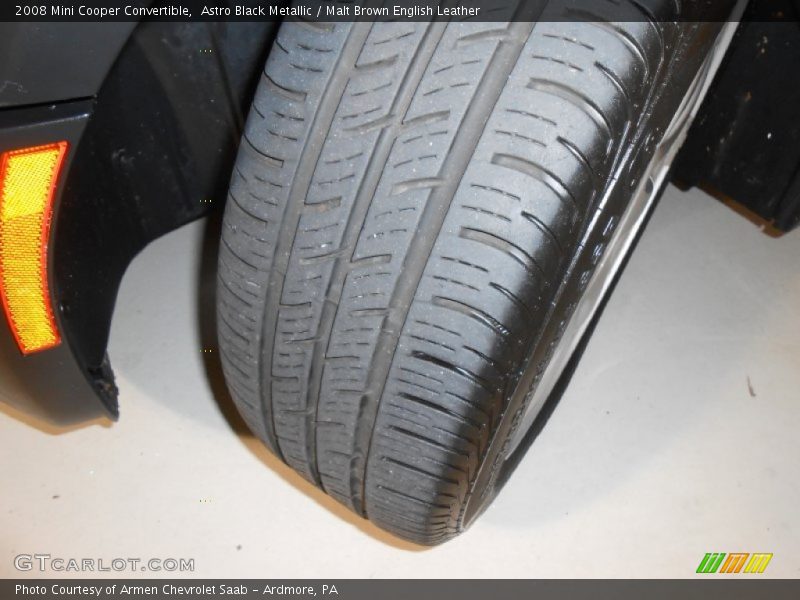 Astro Black Metallic / Malt Brown English Leather 2008 Mini Cooper Convertible