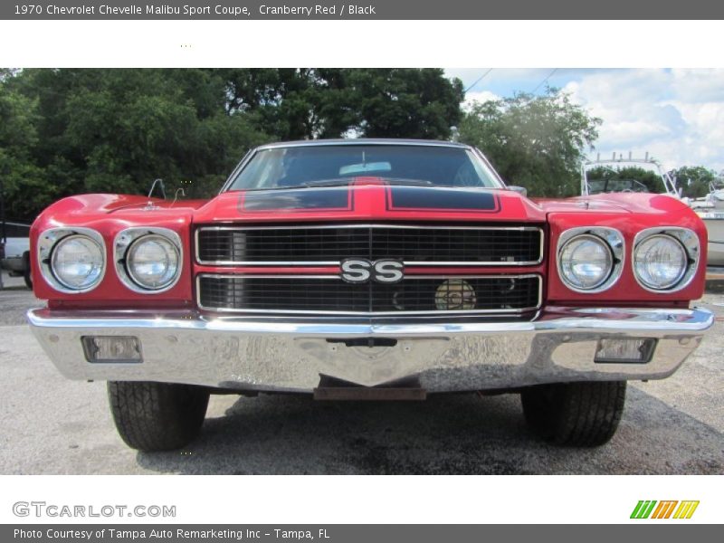 Cranberry Red / Black 1970 Chevrolet Chevelle Malibu Sport Coupe