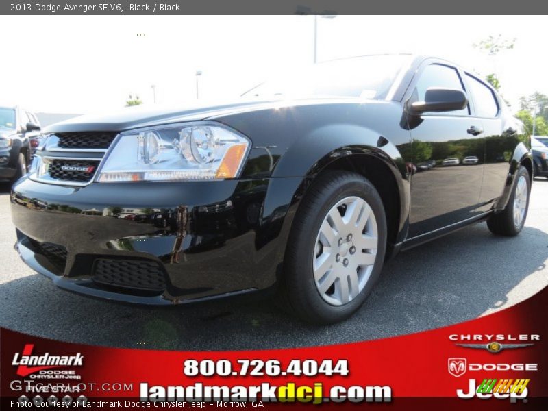Black / Black 2013 Dodge Avenger SE V6