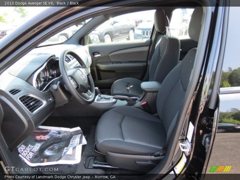 Black / Black 2013 Dodge Avenger SE V6