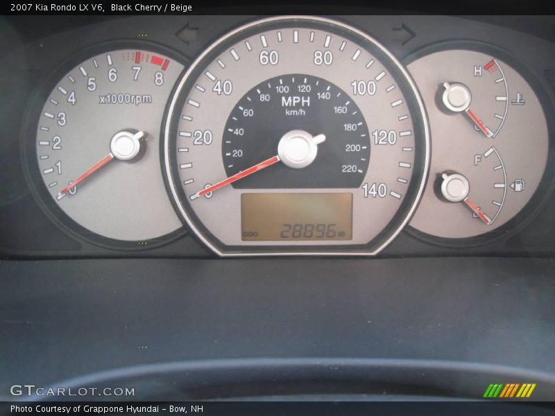 Black Cherry / Beige 2007 Kia Rondo LX V6