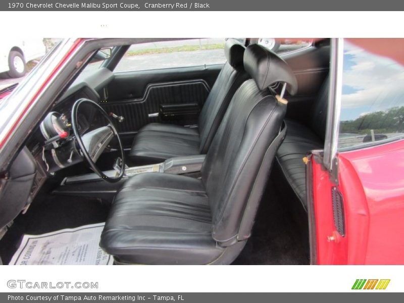 1970 Chevelle Malibu Sport Coupe Black Interior