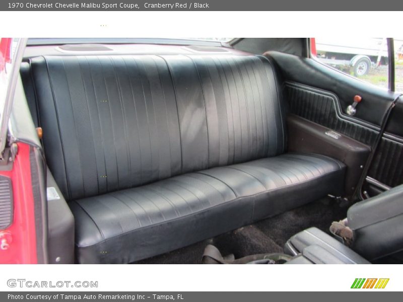 Rear Seat of 1970 Chevelle Malibu Sport Coupe