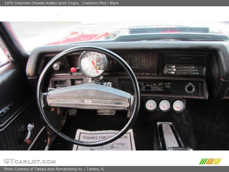 Cranberry Red / Black 1970 Chevrolet Chevelle Malibu Sport Coupe