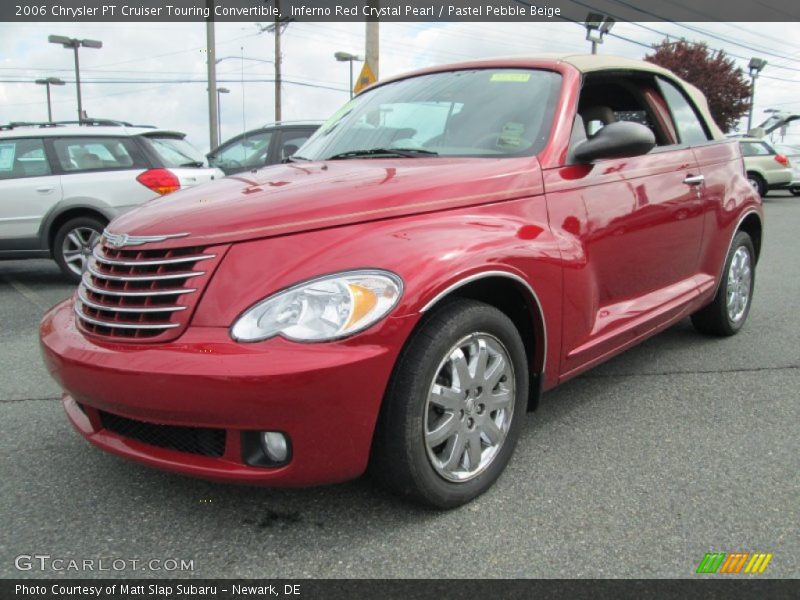 Inferno Red Crystal Pearl / Pastel Pebble Beige 2006 Chrysler PT Cruiser Touring Convertible
