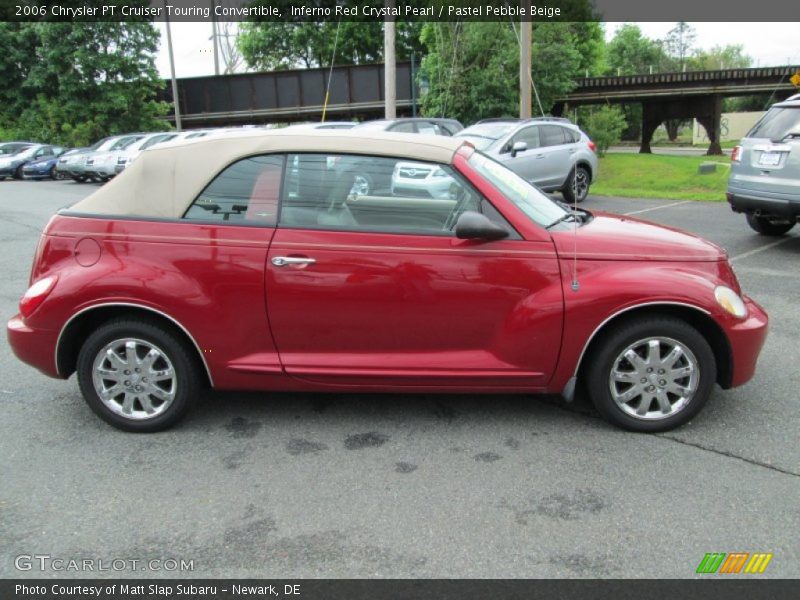 Inferno Red Crystal Pearl / Pastel Pebble Beige 2006 Chrysler PT Cruiser Touring Convertible