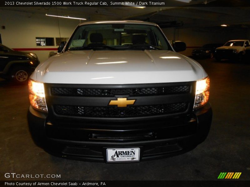 Summit White / Dark Titanium 2013 Chevrolet Silverado 1500 Work Truck Regular Cab