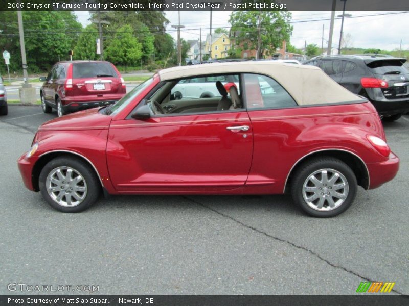 Inferno Red Crystal Pearl / Pastel Pebble Beige 2006 Chrysler PT Cruiser Touring Convertible