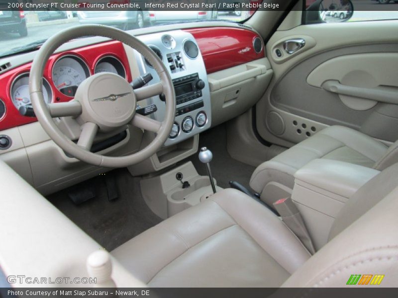 Inferno Red Crystal Pearl / Pastel Pebble Beige 2006 Chrysler PT Cruiser Touring Convertible