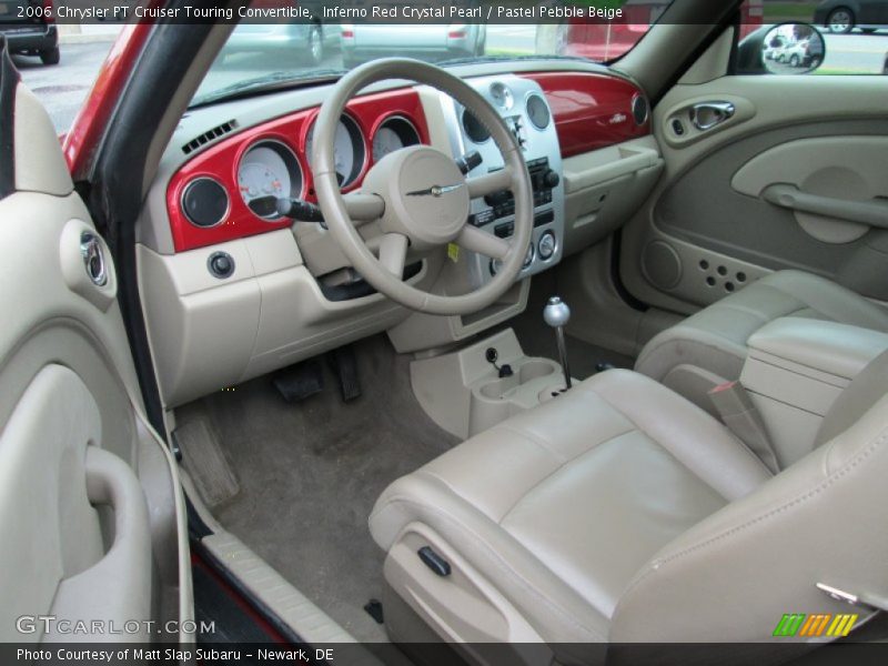 Inferno Red Crystal Pearl / Pastel Pebble Beige 2006 Chrysler PT Cruiser Touring Convertible
