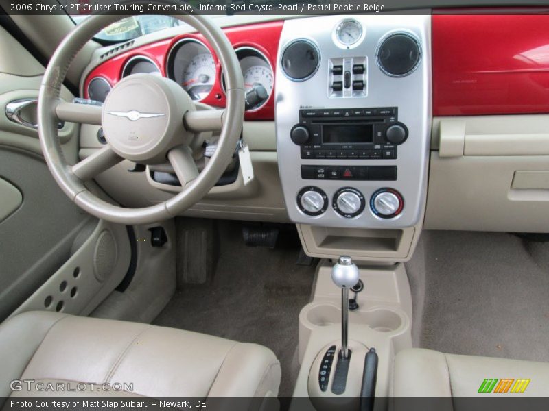 Inferno Red Crystal Pearl / Pastel Pebble Beige 2006 Chrysler PT Cruiser Touring Convertible