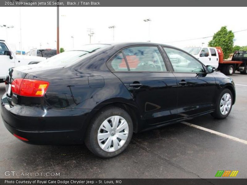 Black / Titan Black 2012 Volkswagen Jetta SE Sedan