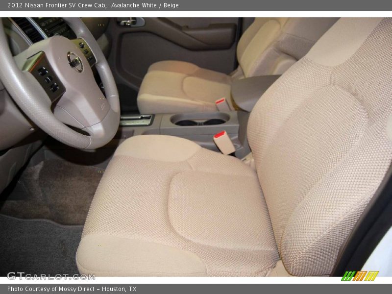 Avalanche White / Beige 2012 Nissan Frontier SV Crew Cab