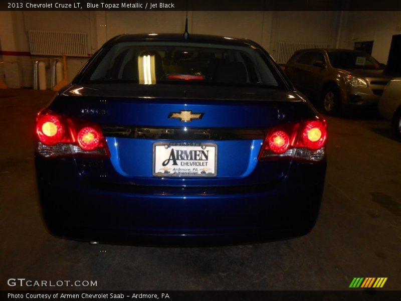 Blue Topaz Metallic / Jet Black 2013 Chevrolet Cruze LT
