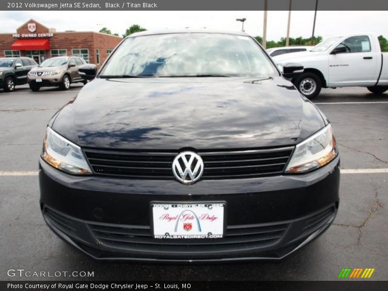 Black / Titan Black 2012 Volkswagen Jetta SE Sedan