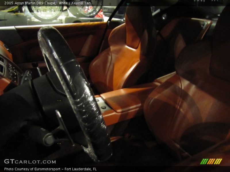 White / Kestrel Tan 2005 Aston Martin DB9 Coupe