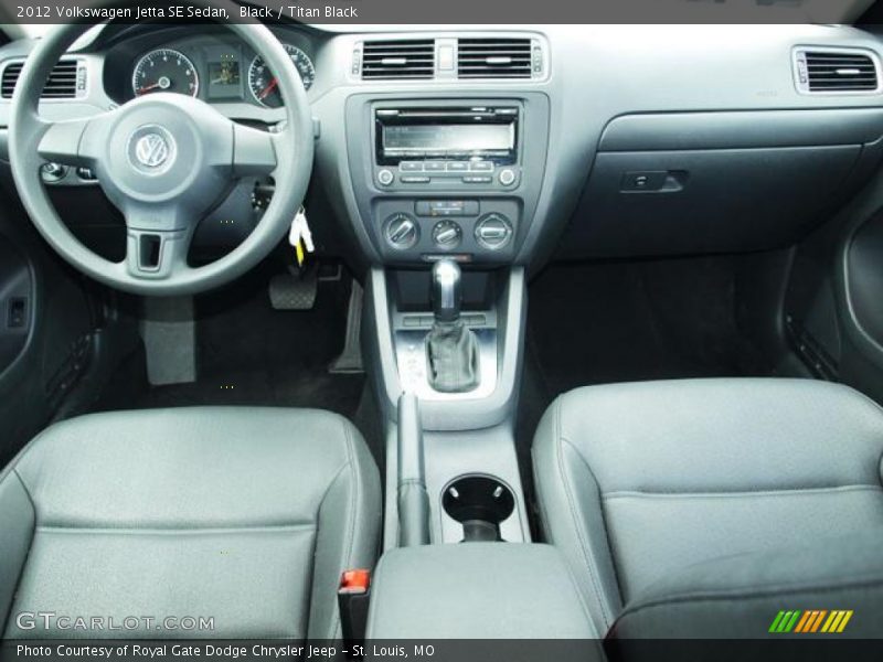 Black / Titan Black 2012 Volkswagen Jetta SE Sedan