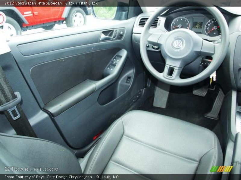 Black / Titan Black 2012 Volkswagen Jetta SE Sedan