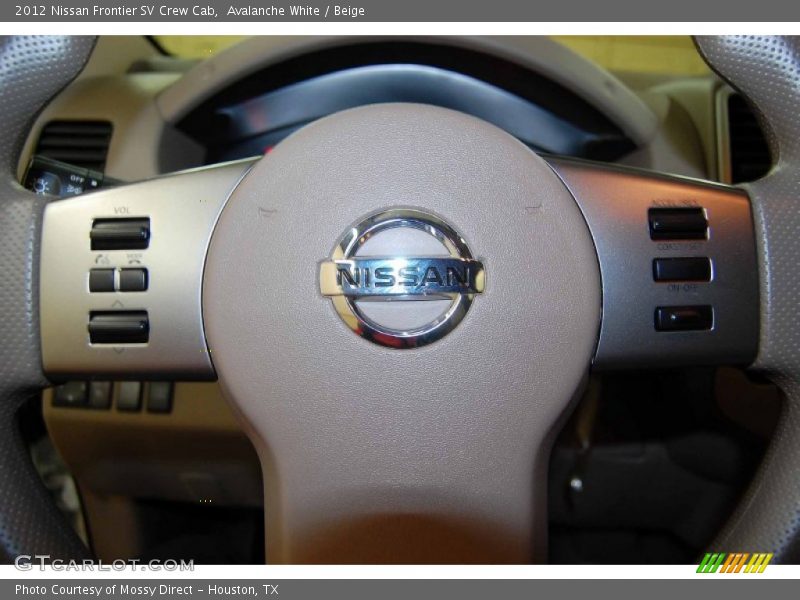 Avalanche White / Beige 2012 Nissan Frontier SV Crew Cab
