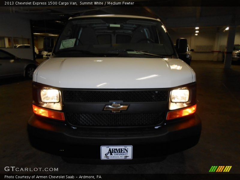 Summit White / Medium Pewter 2013 Chevrolet Express 1500 Cargo Van