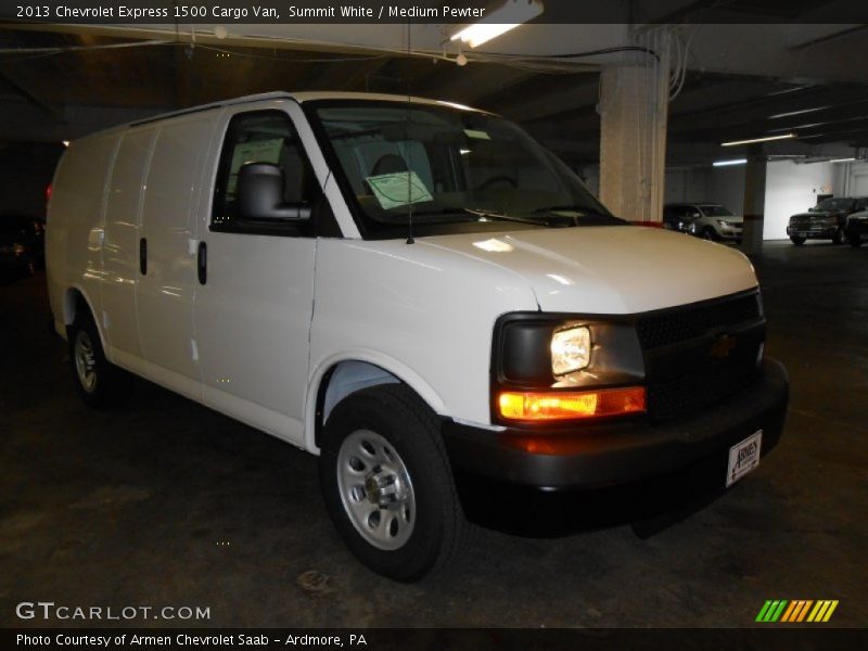 Summit White / Medium Pewter 2013 Chevrolet Express 1500 Cargo Van