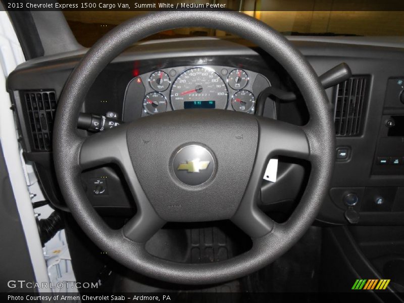 Summit White / Medium Pewter 2013 Chevrolet Express 1500 Cargo Van