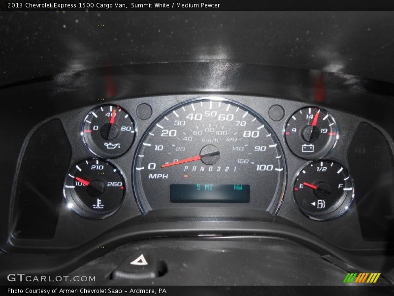 Summit White / Medium Pewter 2013 Chevrolet Express 1500 Cargo Van