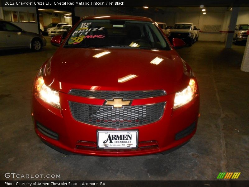 Crystal Red Metallic Tintcoat / Jet Black 2013 Chevrolet Cruze LT