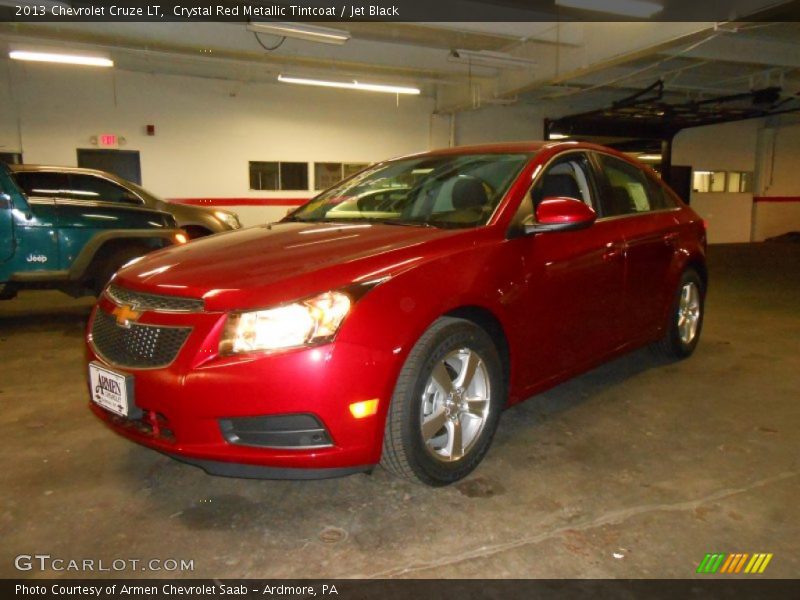 Crystal Red Metallic Tintcoat / Jet Black 2013 Chevrolet Cruze LT