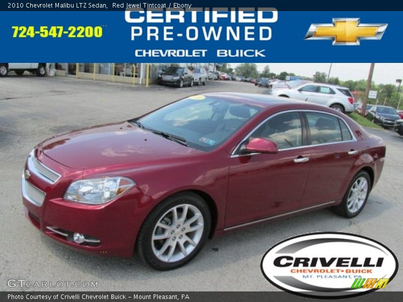 Red Jewel Tintcoat / Ebony 2010 Chevrolet Malibu LTZ Sedan
