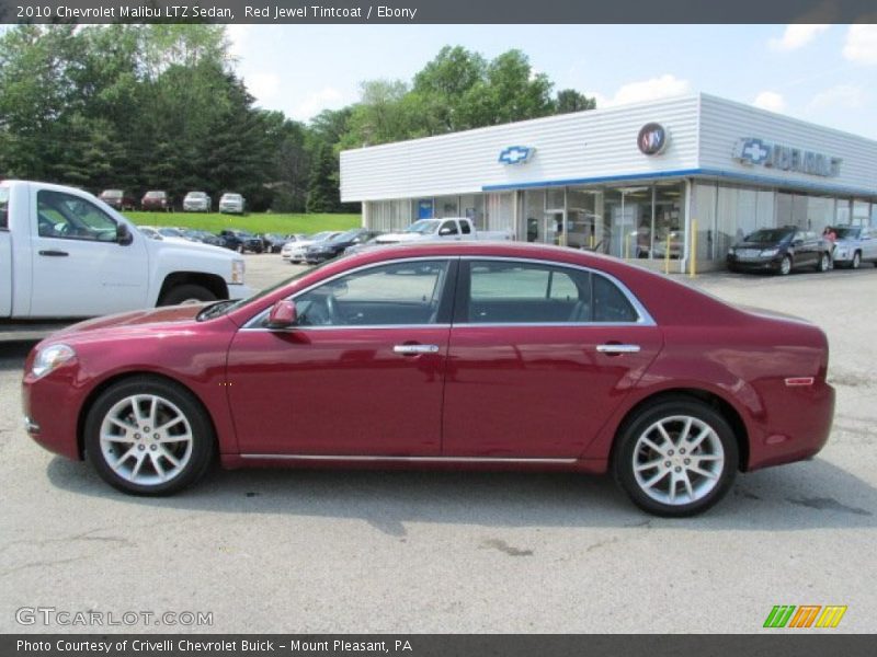 Red Jewel Tintcoat / Ebony 2010 Chevrolet Malibu LTZ Sedan