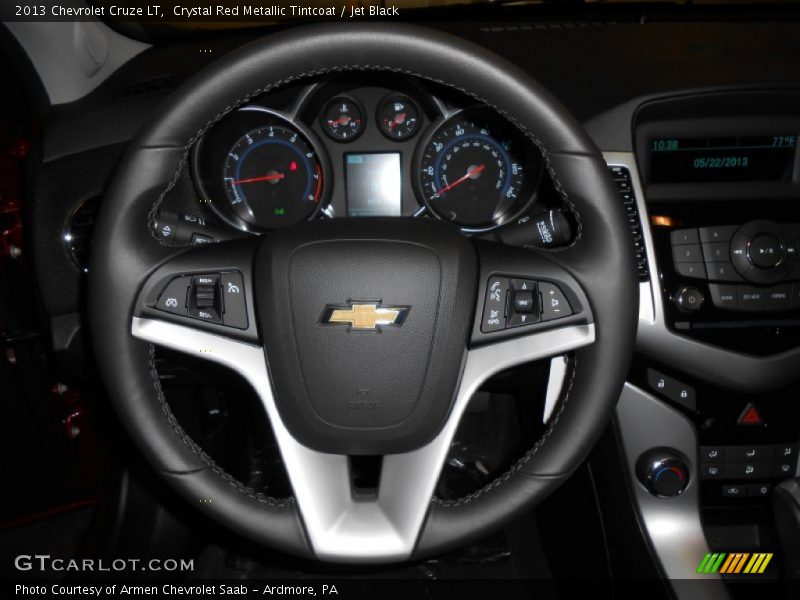 Crystal Red Metallic Tintcoat / Jet Black 2013 Chevrolet Cruze LT