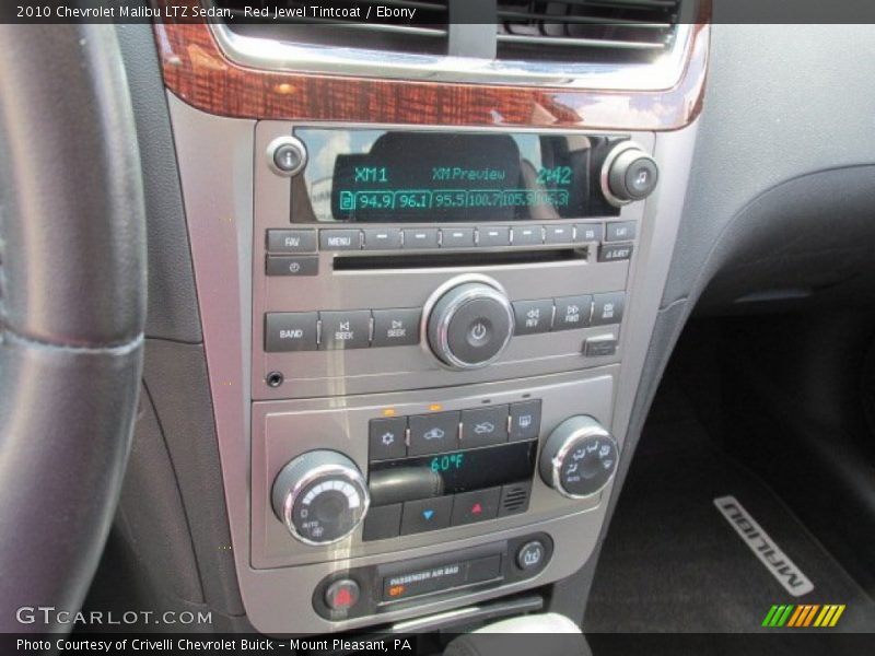 Controls of 2010 Malibu LTZ Sedan