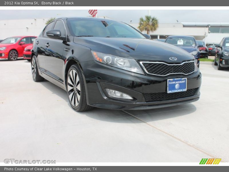 Ebony Black / Black 2012 Kia Optima SX