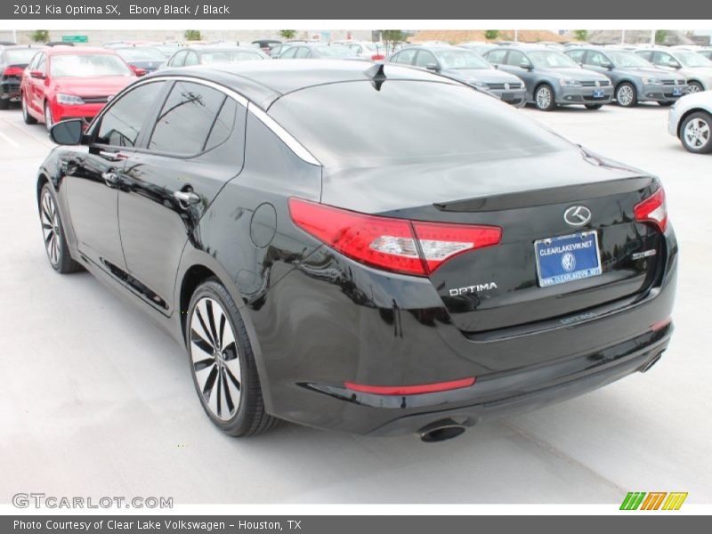 Ebony Black / Black 2012 Kia Optima SX