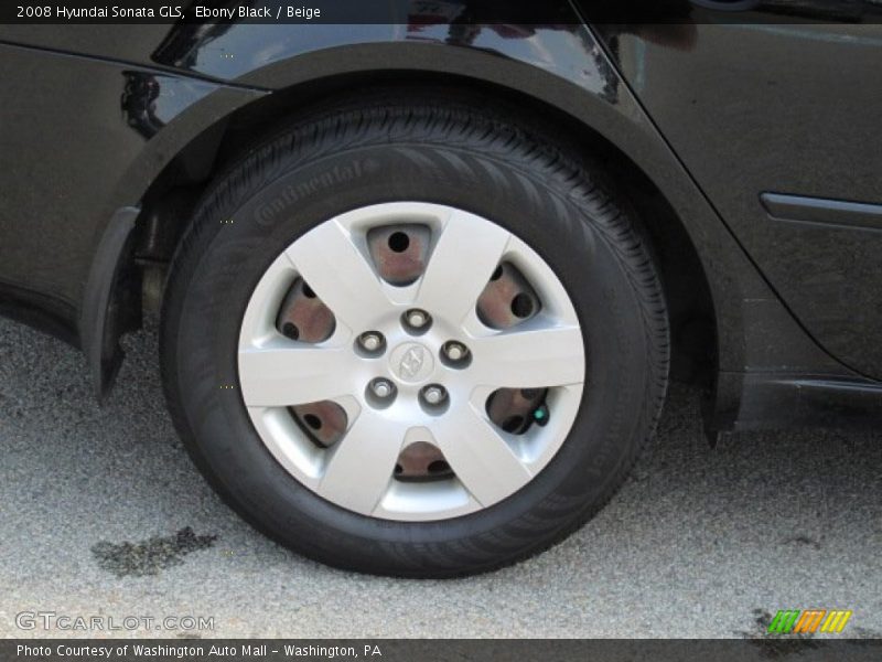 Ebony Black / Beige 2008 Hyundai Sonata GLS