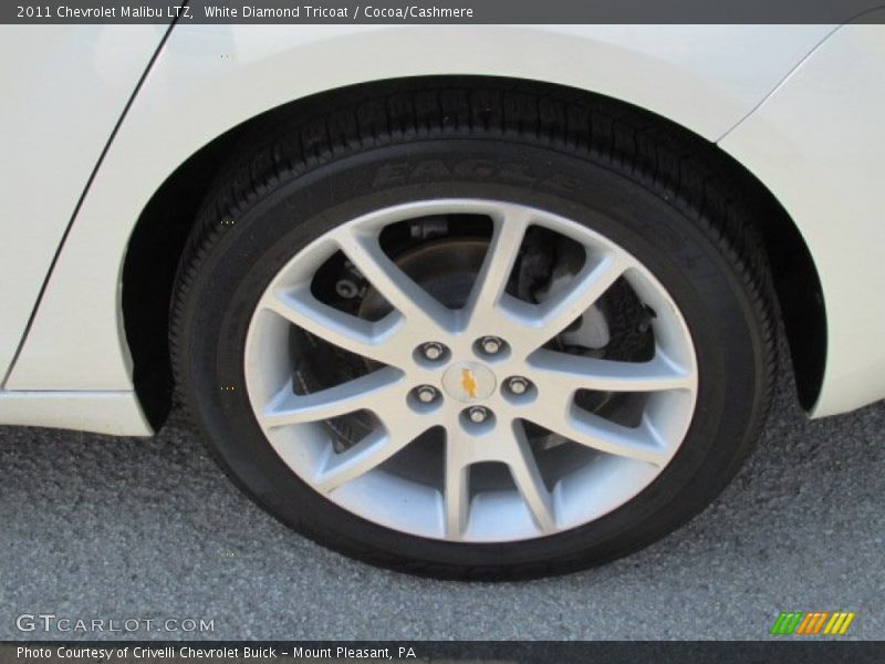 White Diamond Tricoat / Cocoa/Cashmere 2011 Chevrolet Malibu LTZ