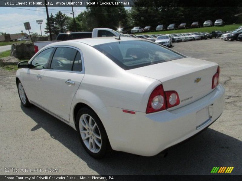 White Diamond Tricoat / Cocoa/Cashmere 2011 Chevrolet Malibu LTZ
