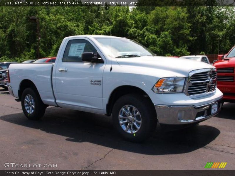 Bright White / Black/Diesel Gray 2013 Ram 1500 Big Horn Regular Cab 4x4