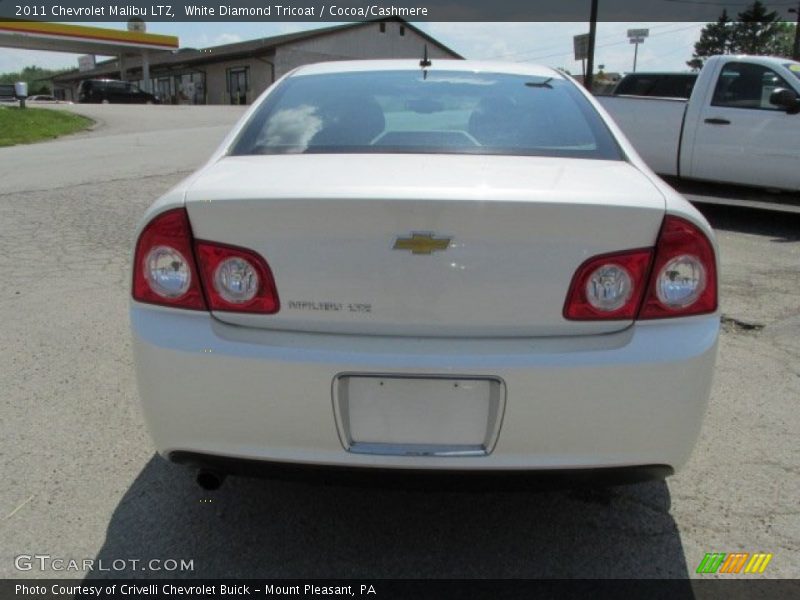 White Diamond Tricoat / Cocoa/Cashmere 2011 Chevrolet Malibu LTZ