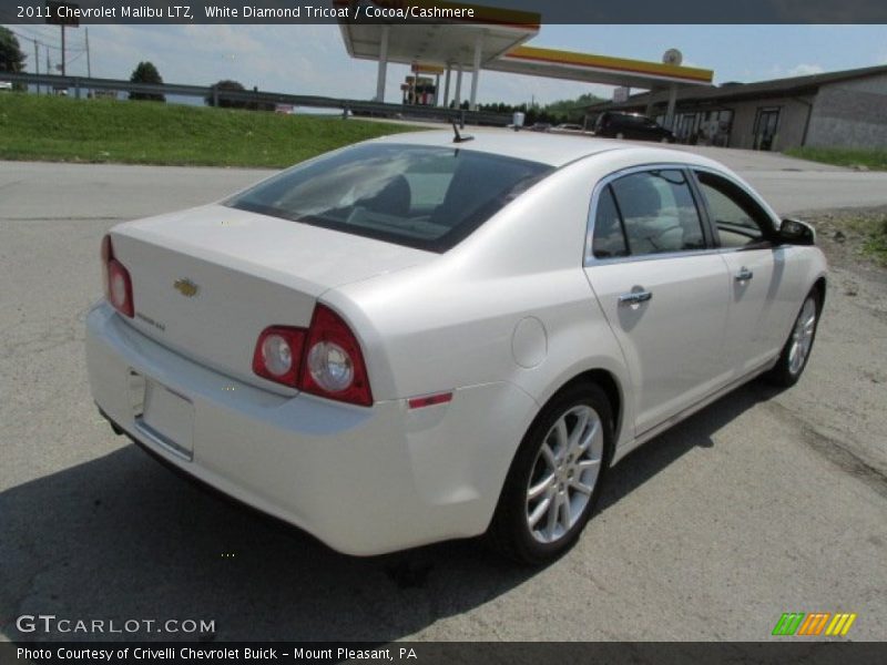 White Diamond Tricoat / Cocoa/Cashmere 2011 Chevrolet Malibu LTZ