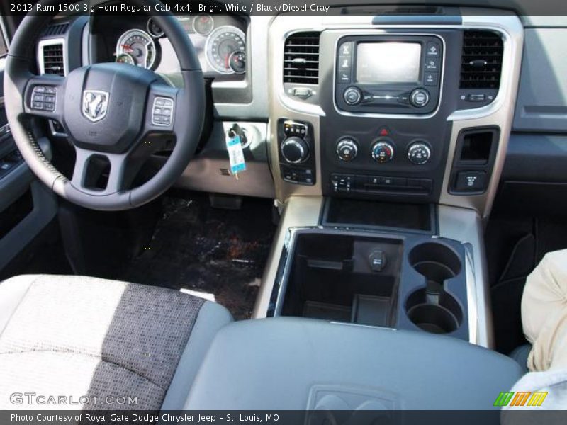 Bright White / Black/Diesel Gray 2013 Ram 1500 Big Horn Regular Cab 4x4
