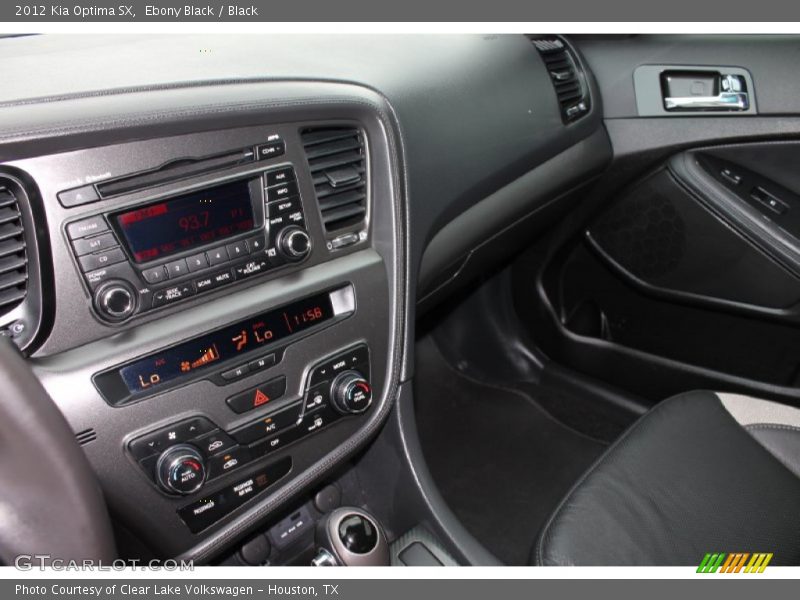 Ebony Black / Black 2012 Kia Optima SX