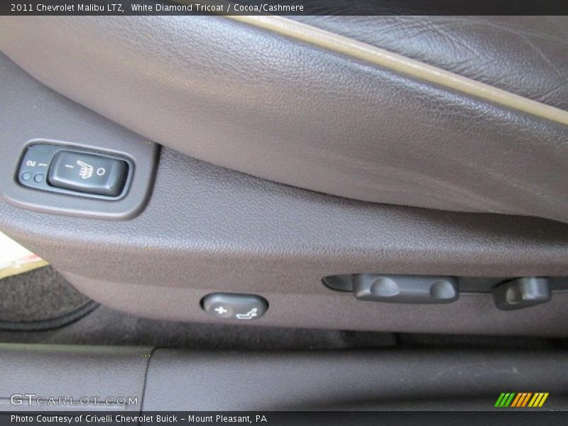 White Diamond Tricoat / Cocoa/Cashmere 2011 Chevrolet Malibu LTZ