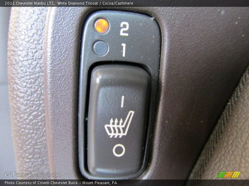 White Diamond Tricoat / Cocoa/Cashmere 2011 Chevrolet Malibu LTZ