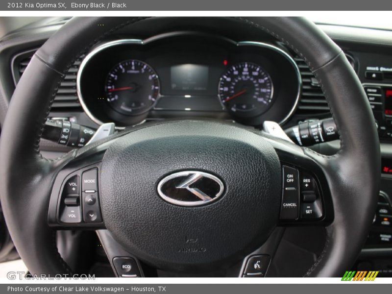 Ebony Black / Black 2012 Kia Optima SX