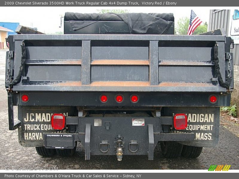 Victory Red / Ebony 2009 Chevrolet Silverado 3500HD Work Truck Regular Cab 4x4 Dump Truck