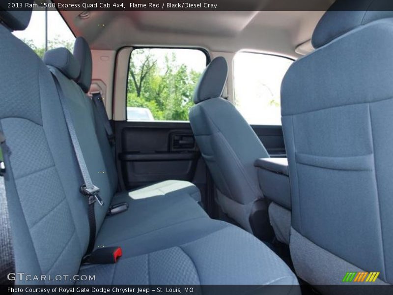 Flame Red / Black/Diesel Gray 2013 Ram 1500 Express Quad Cab 4x4
